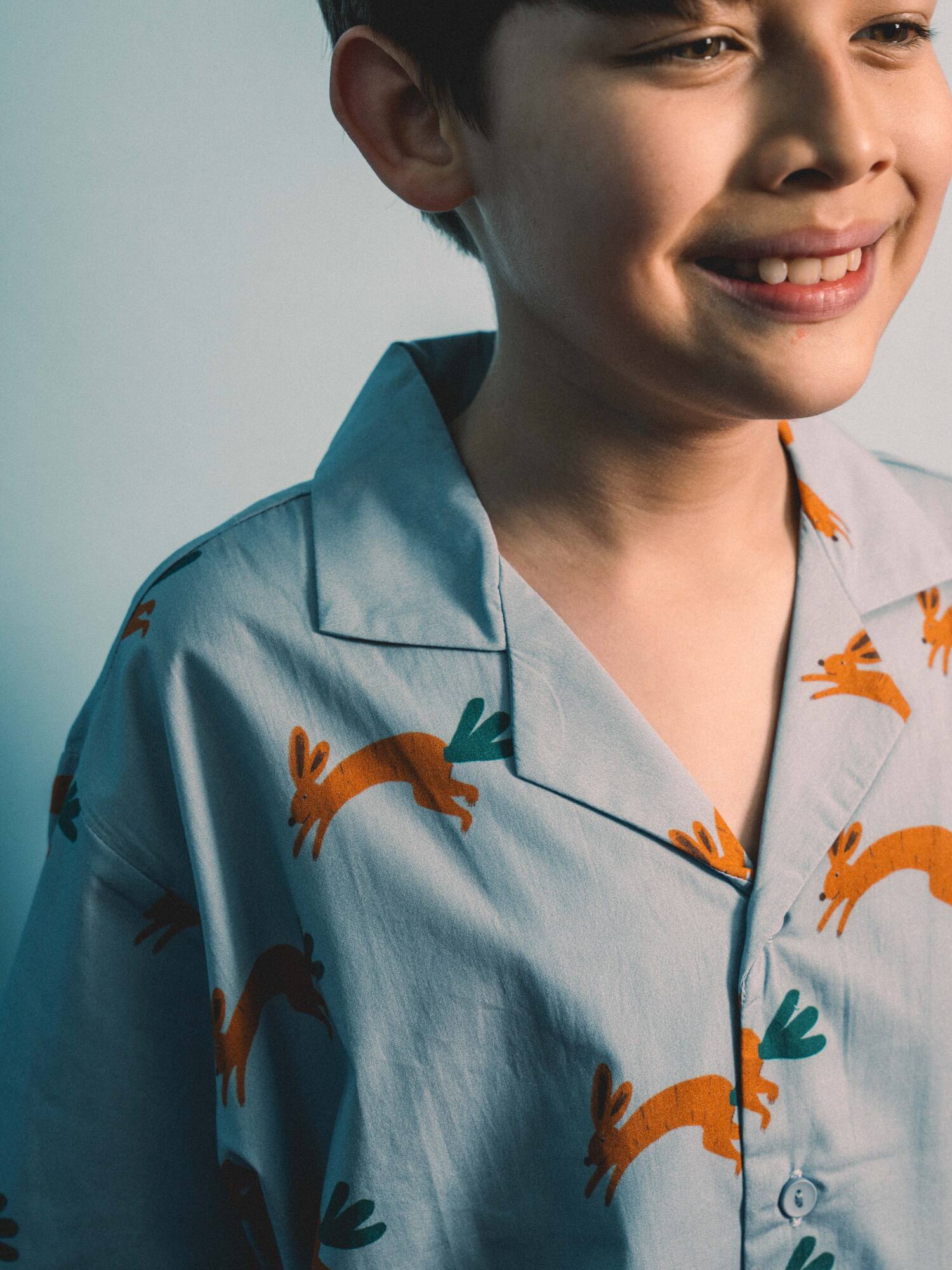 Playtime Wonder Bun-Chop Shirt Sea Foam Blue