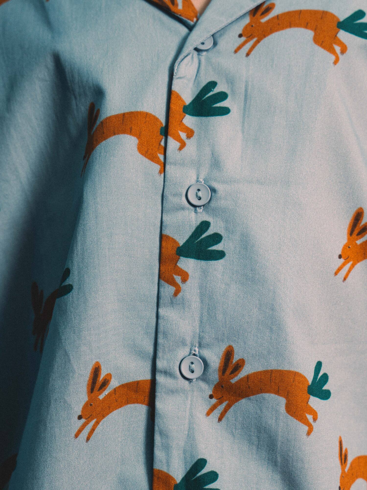 Playtime Wonder Bun-Chop Shirt Sea Foam Blue