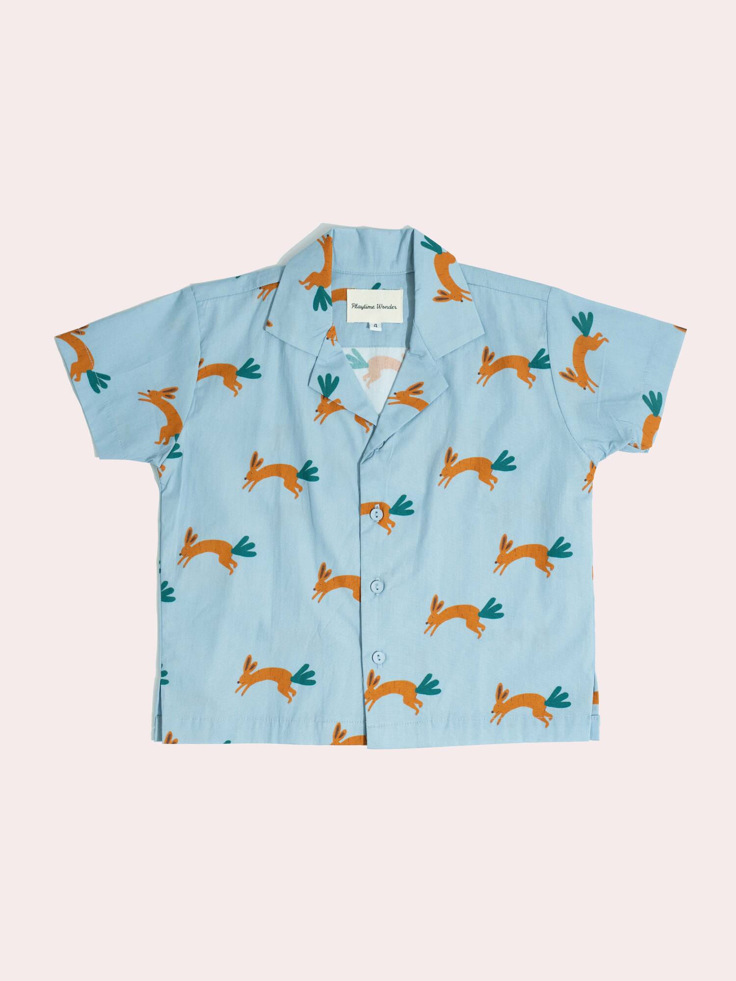 Playtime Wonder Bun-Chop Shirt Sea Foam Blue