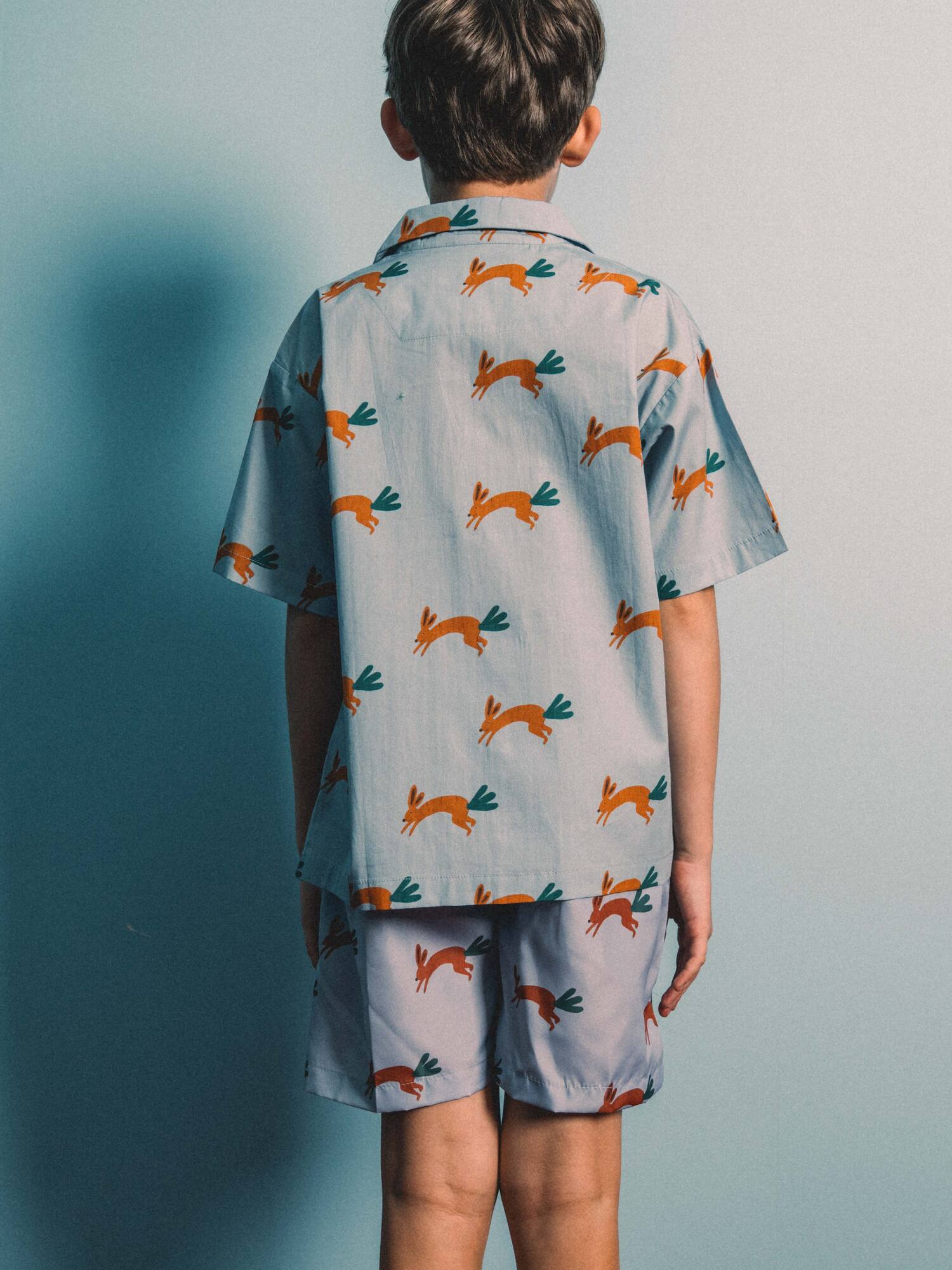 Playtime Wonder Bun-Chop Shirt Sea Foam Blue