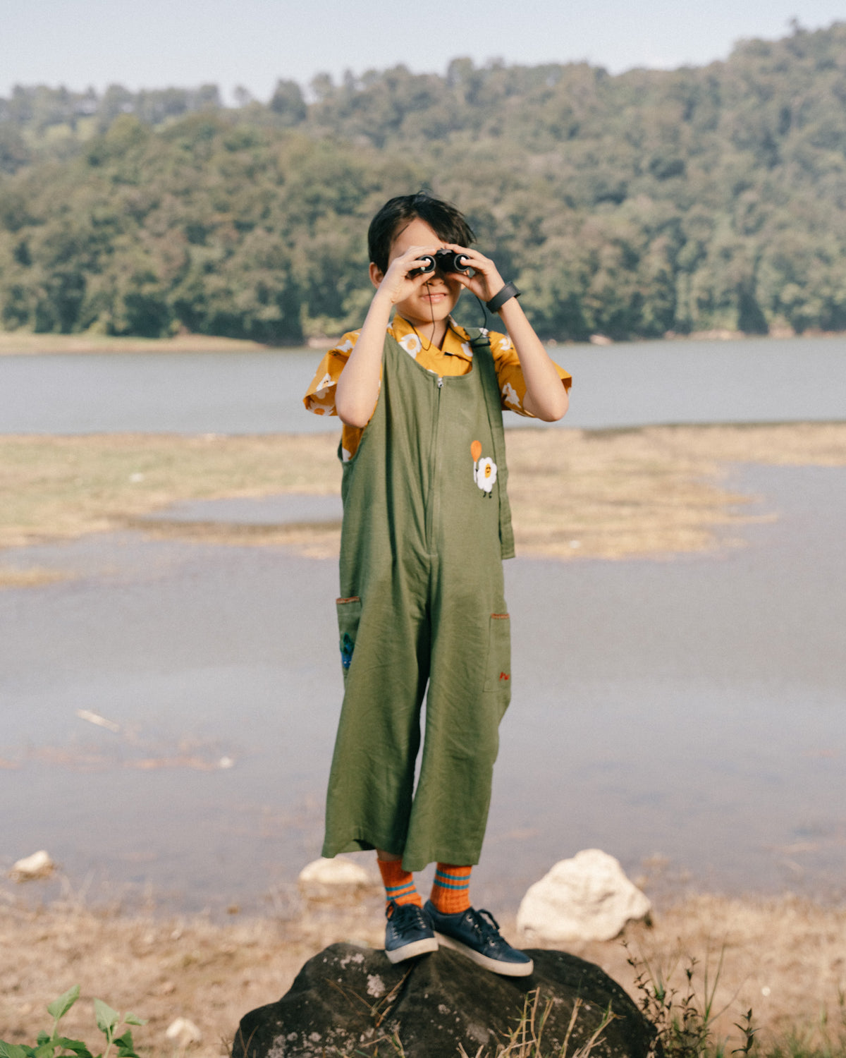 Playtime Wonder Little Sunny Overalls In Olives