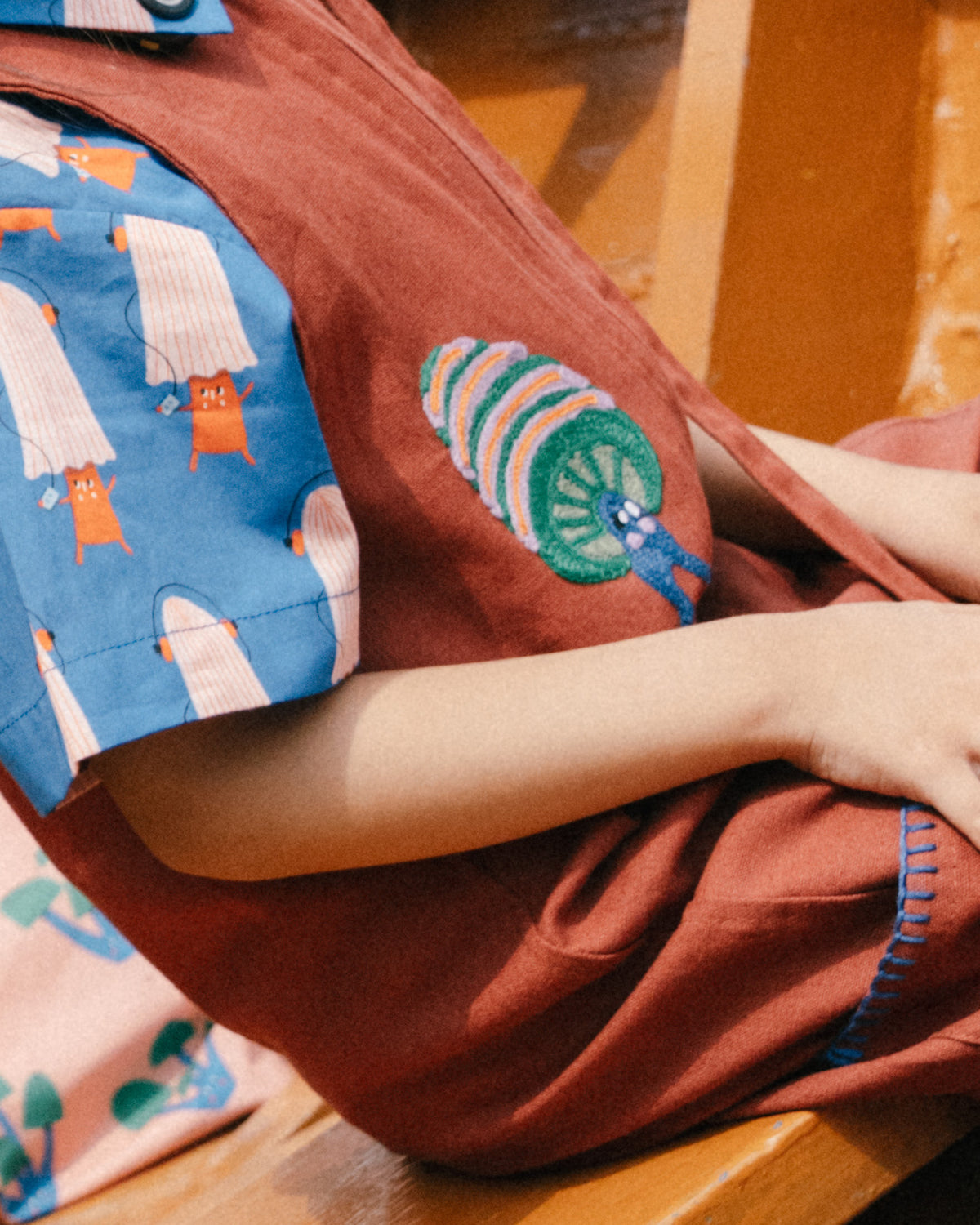 Playtime Wonder Little Sunny Overalls In Teracotta