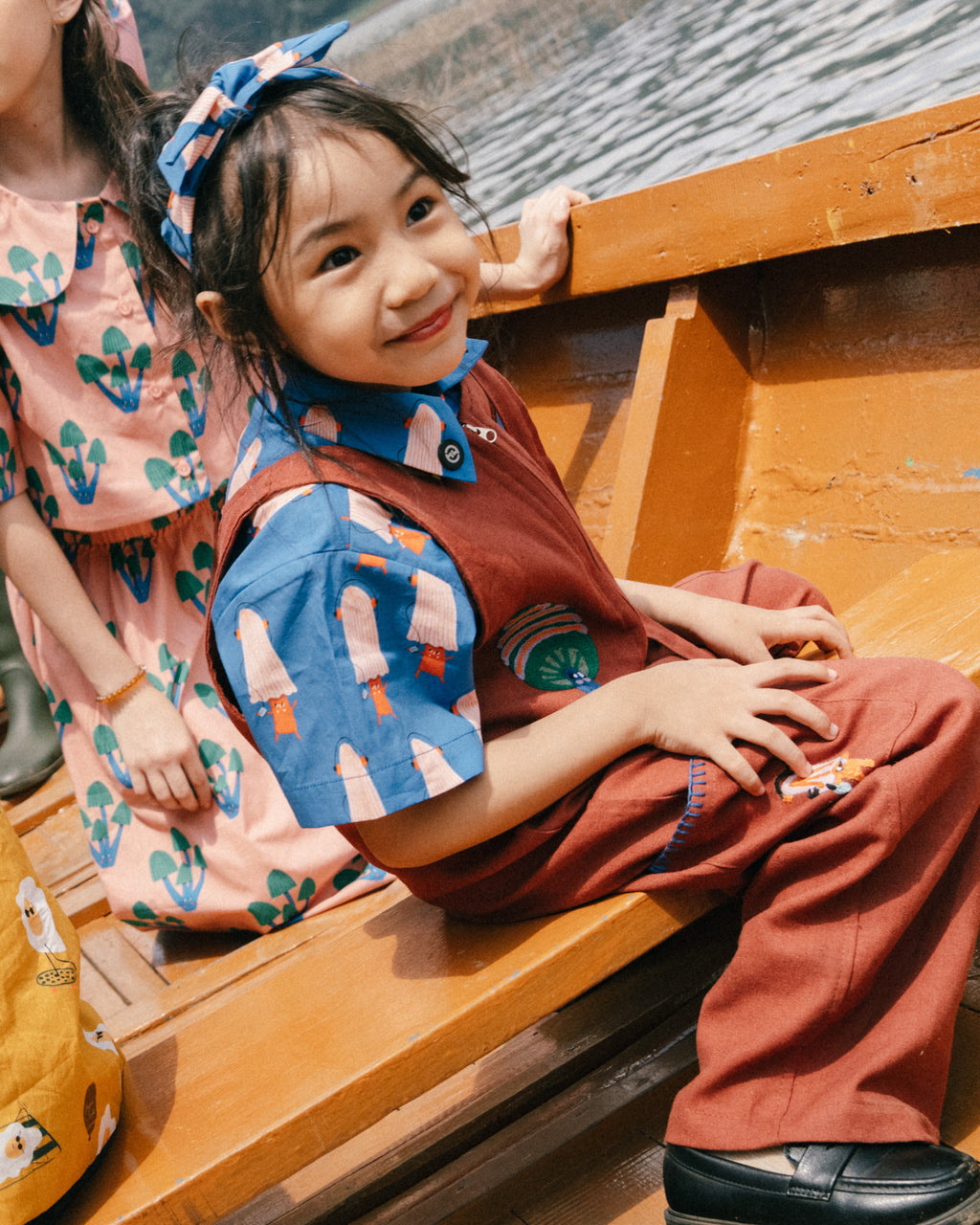 Playtime Wonder Little Sunny Overalls In Teracotta