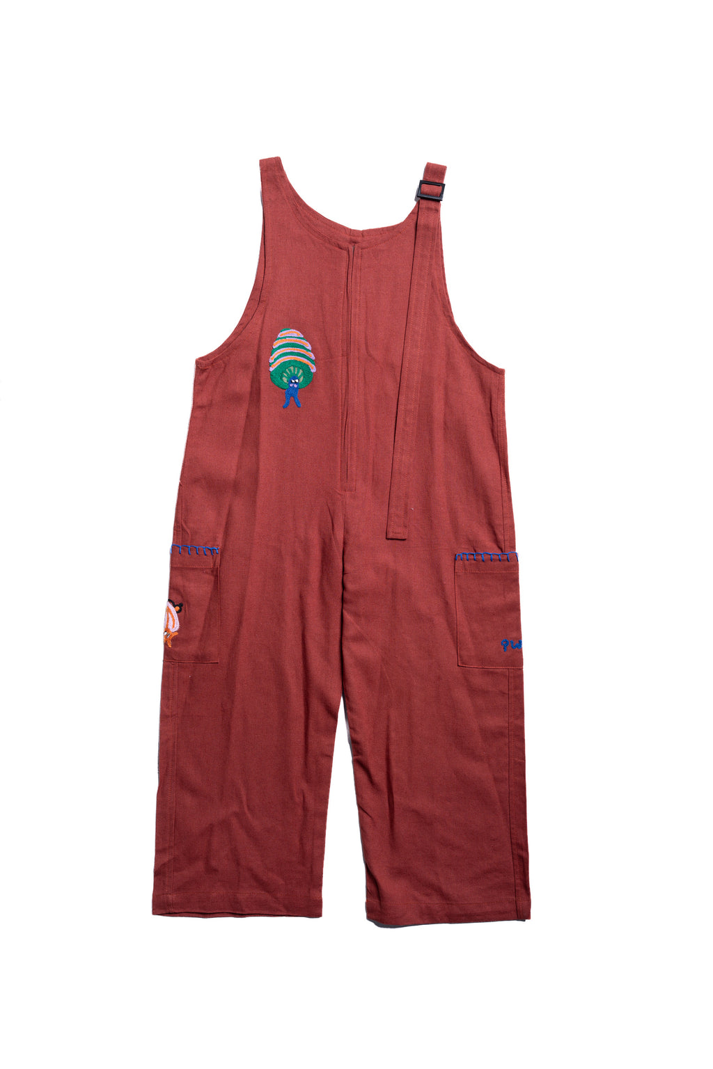Playtime Wonder Little Sunny Overalls In Teracotta