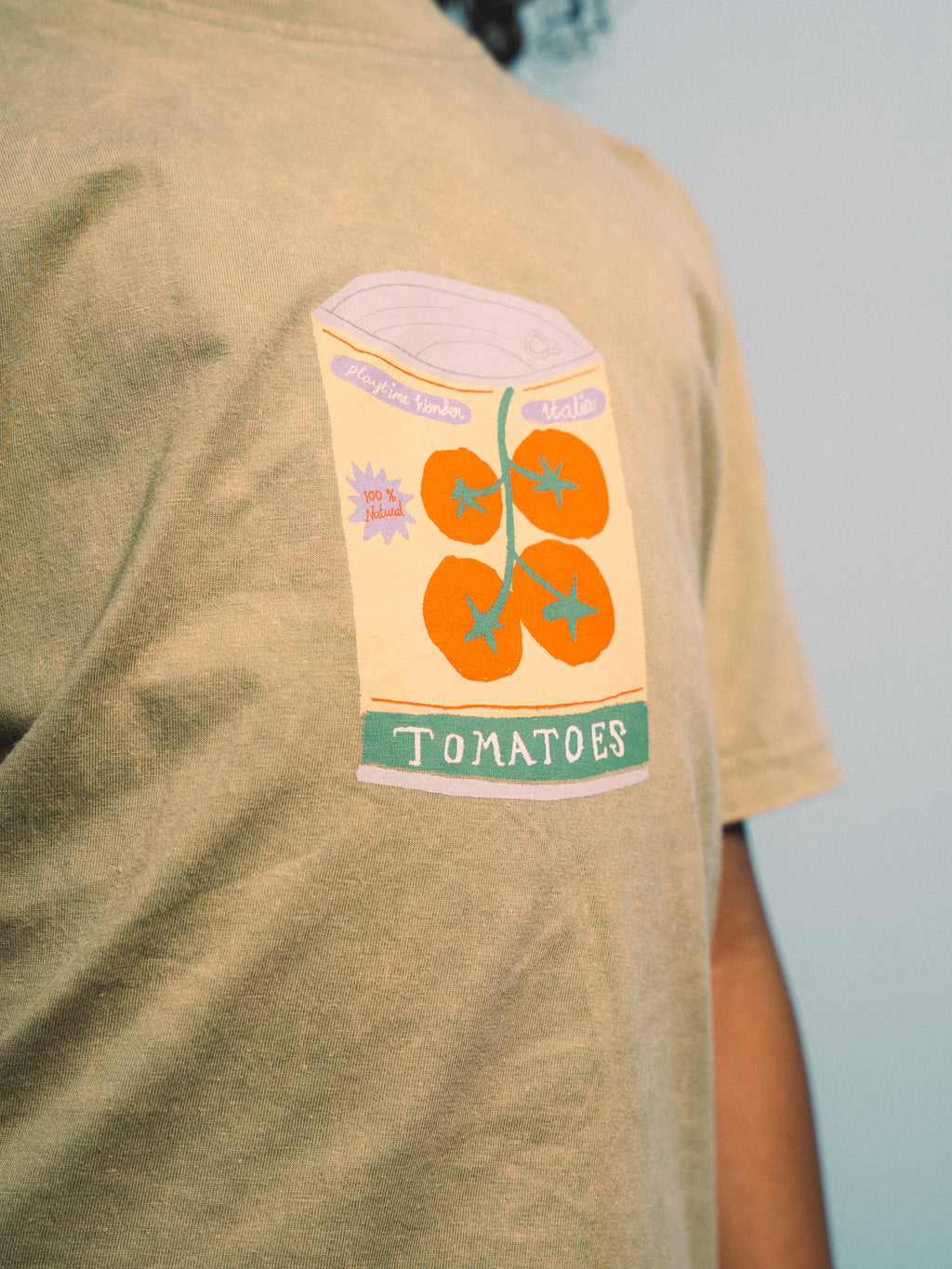 Playtime Wonder Canned Tom Shirt in Matcha