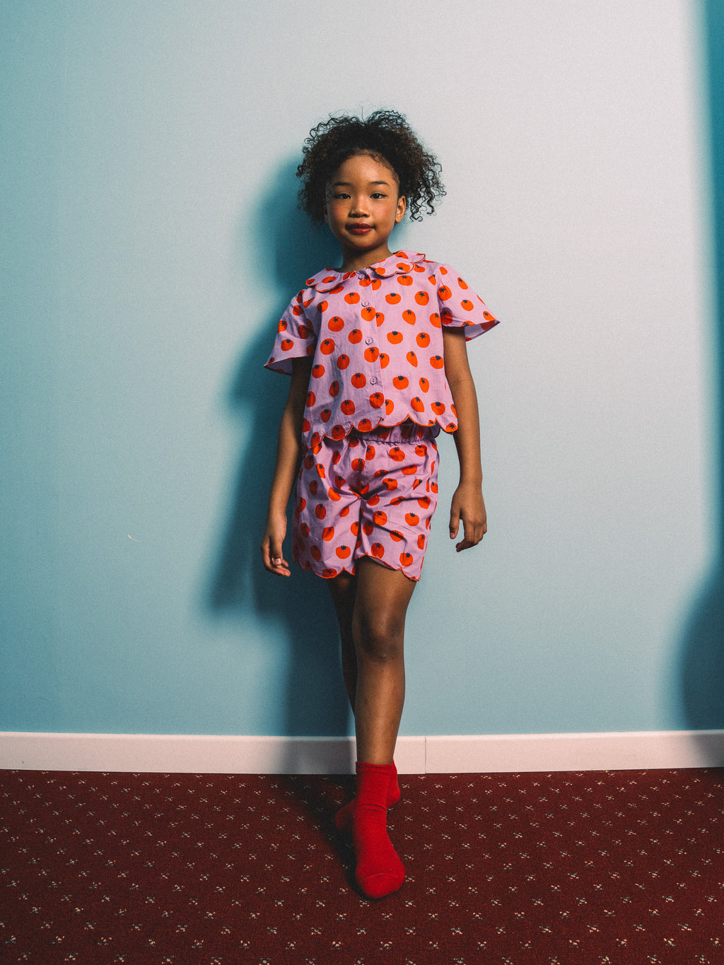 Playtime Wonder Tomito Shorts Set in Purple