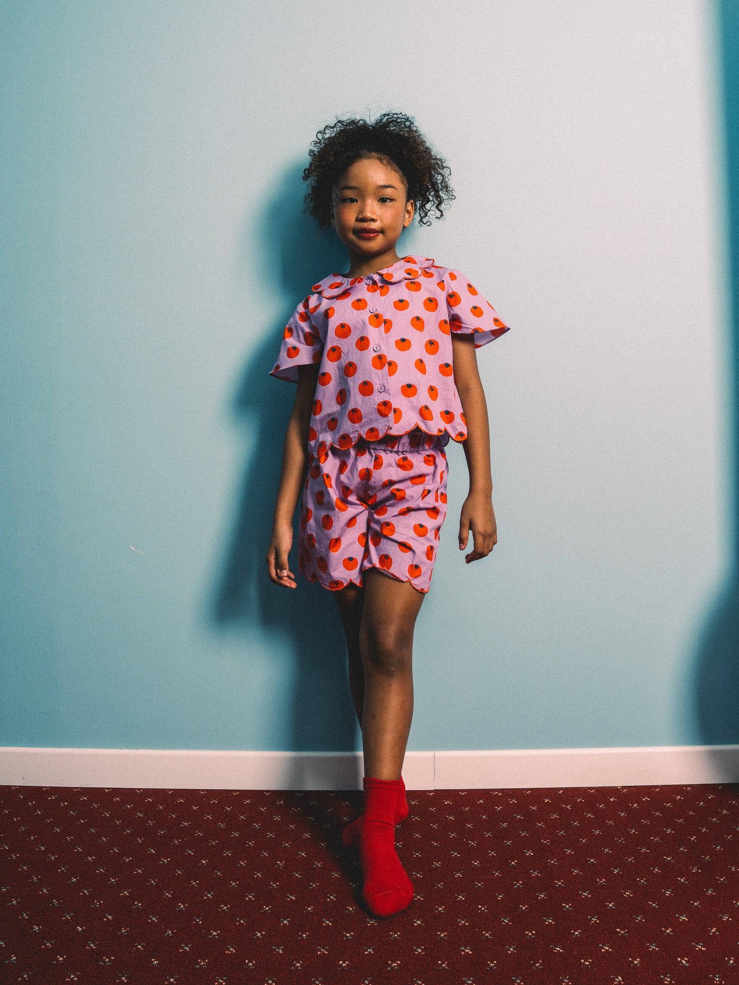 Playtime Wonder Tomito Shorts Set in Purple