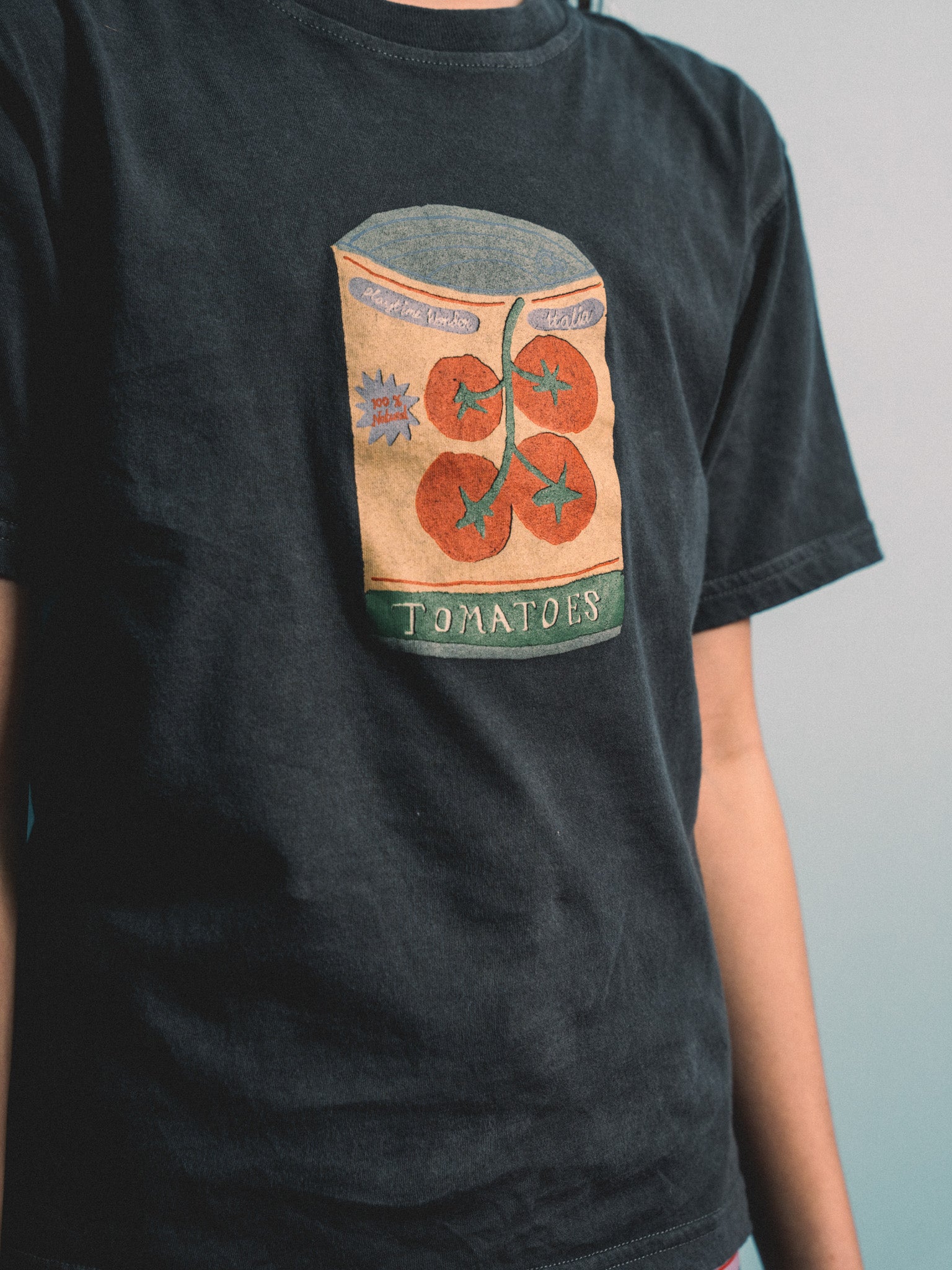 Playtime Wonder Canned Tom Shirt in Black