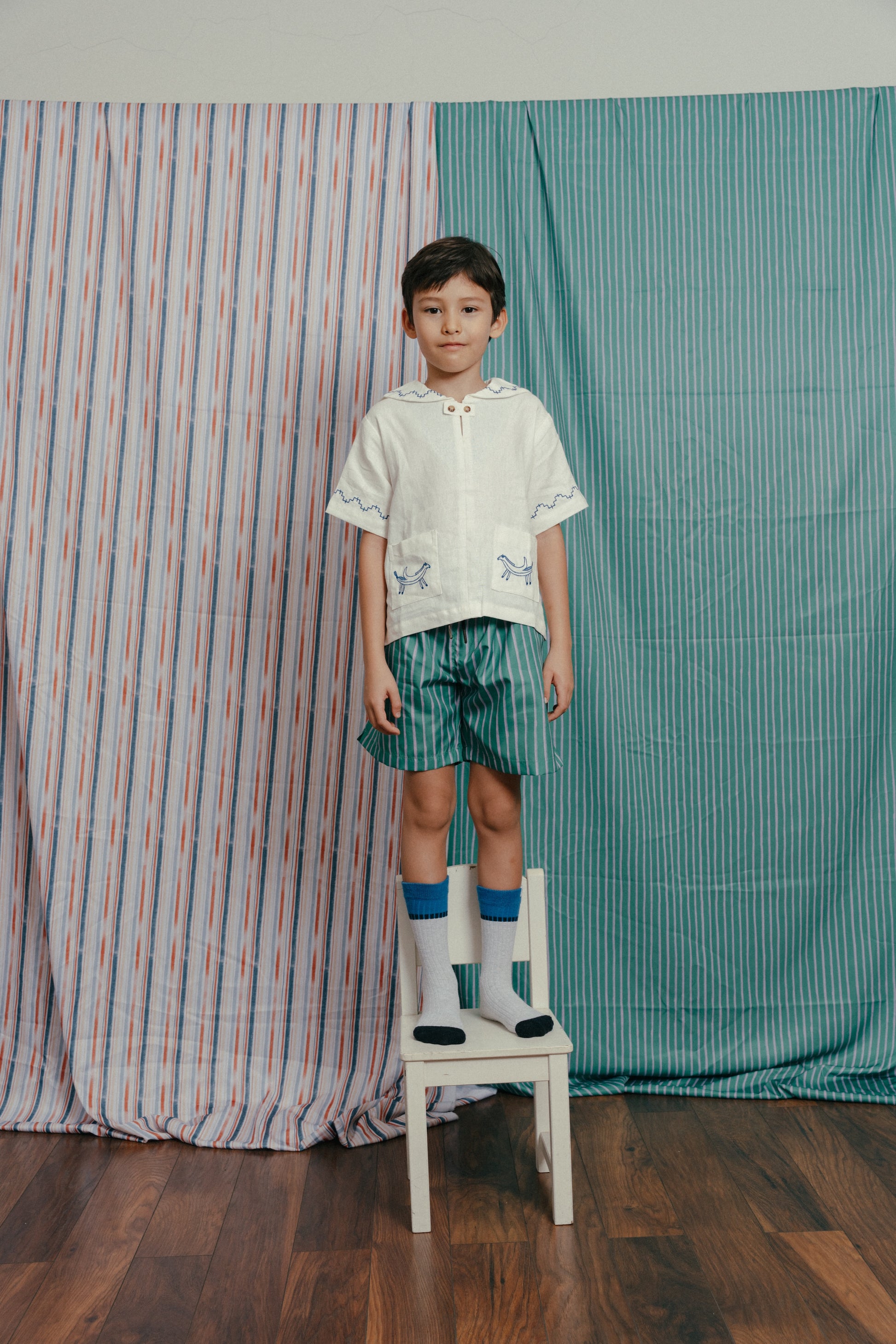 Mr. Nana Legs Sailor Top In White