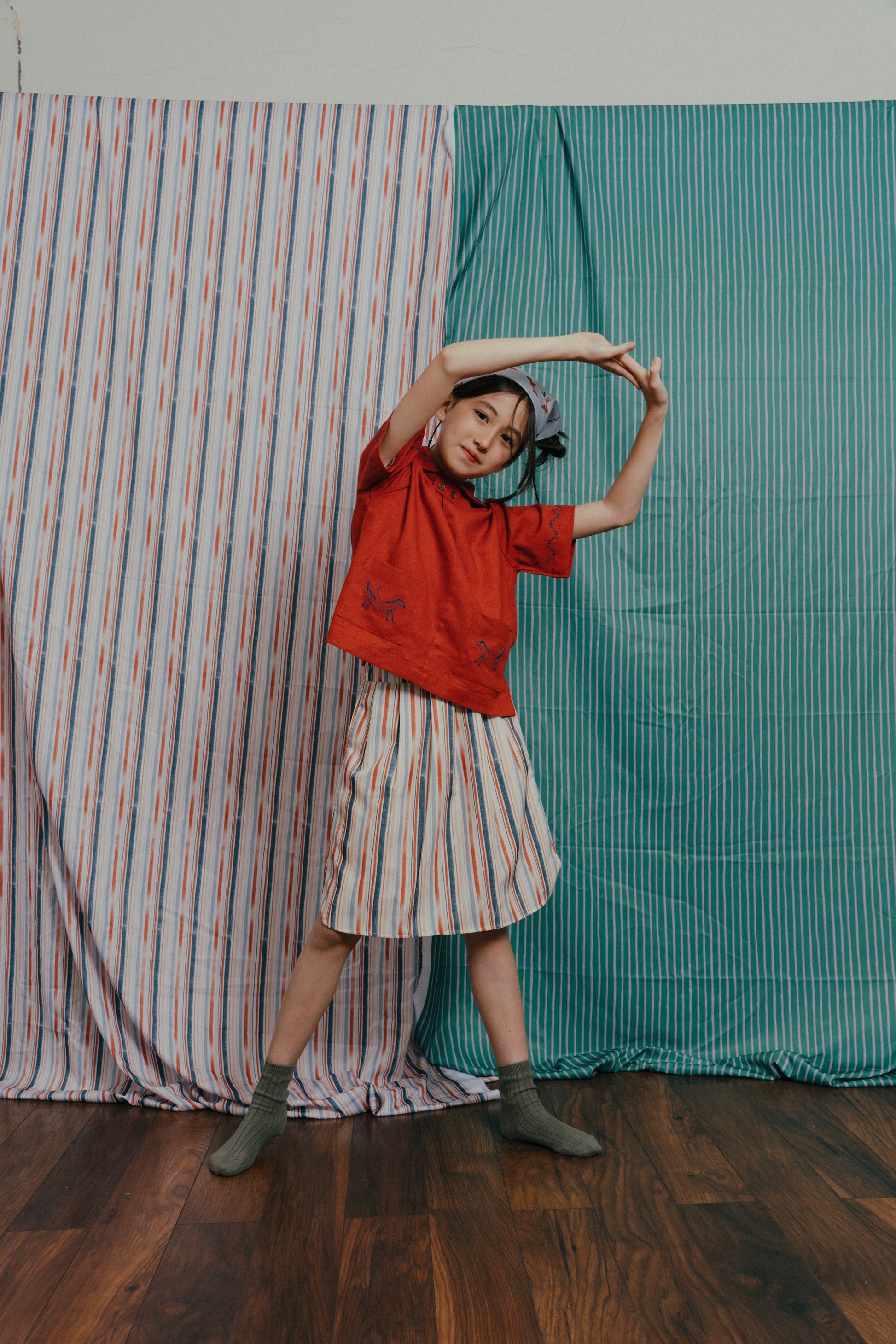 Mr. Nana Legs Sailor Top In Teracotta