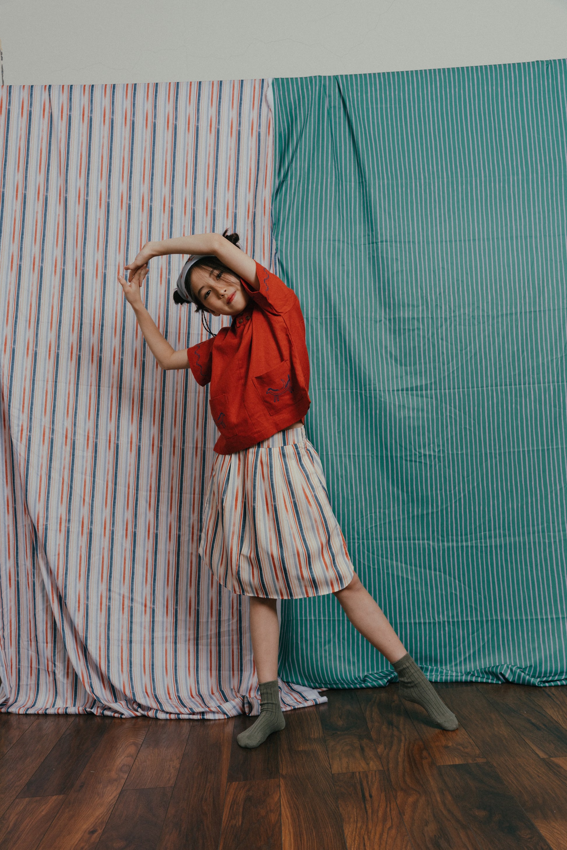 Mr. Nana Legs Sailor Top In Teracotta