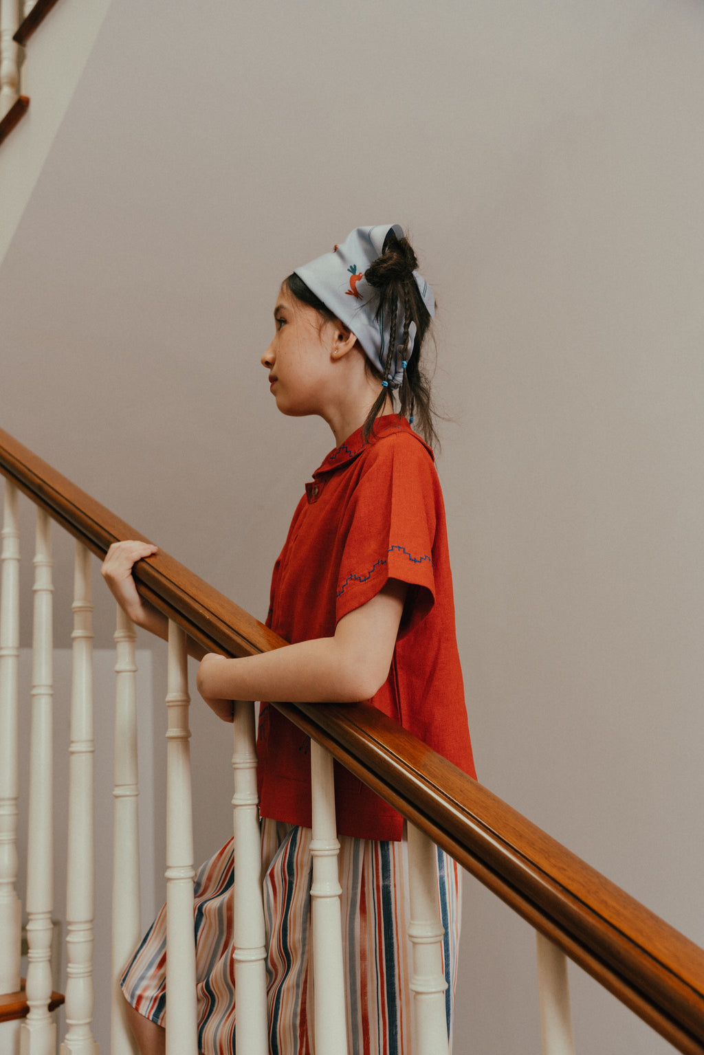 Mr. Nana Legs Sailor Top In Teracotta