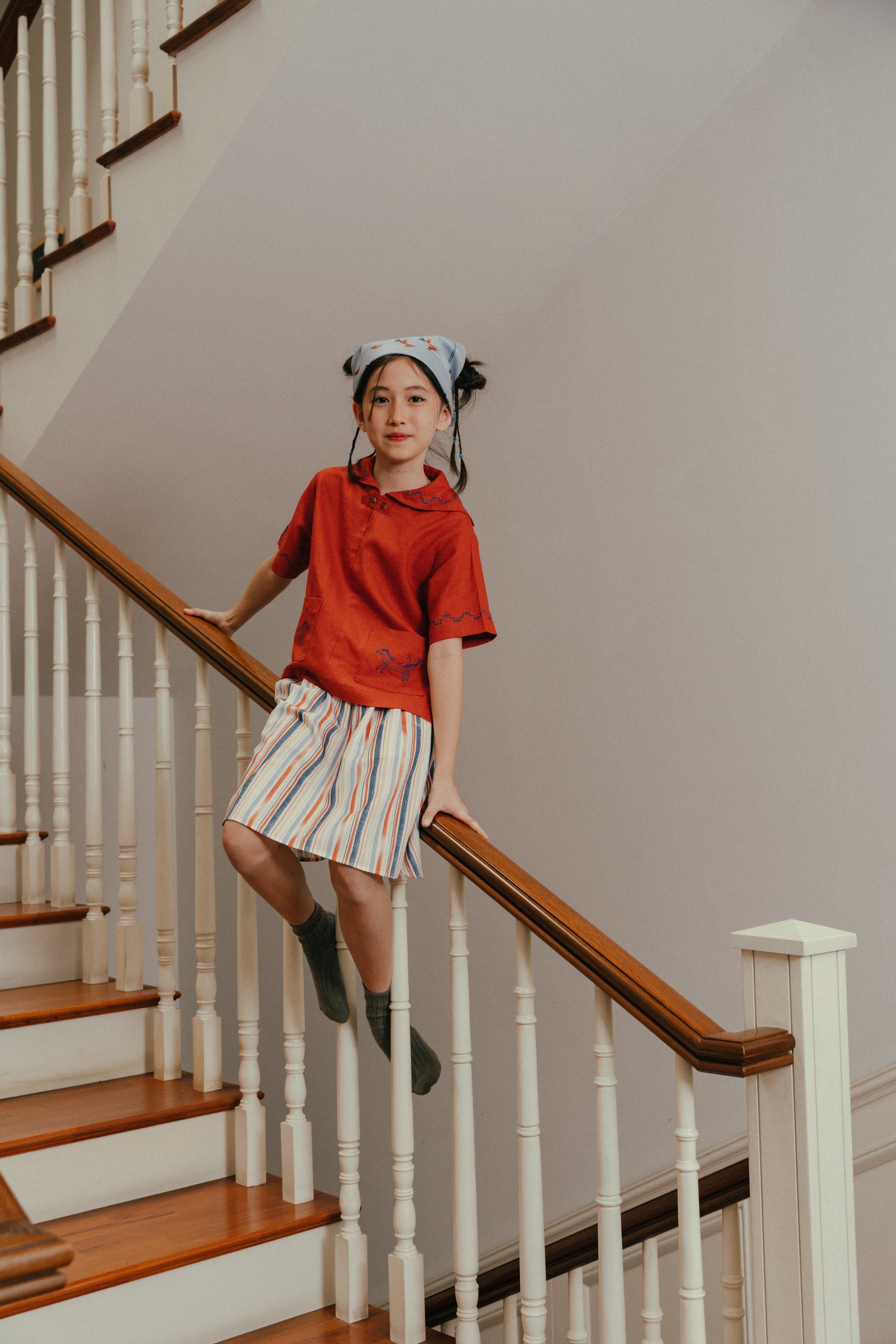 Mr. Nana Legs Sailor Top In Teracotta