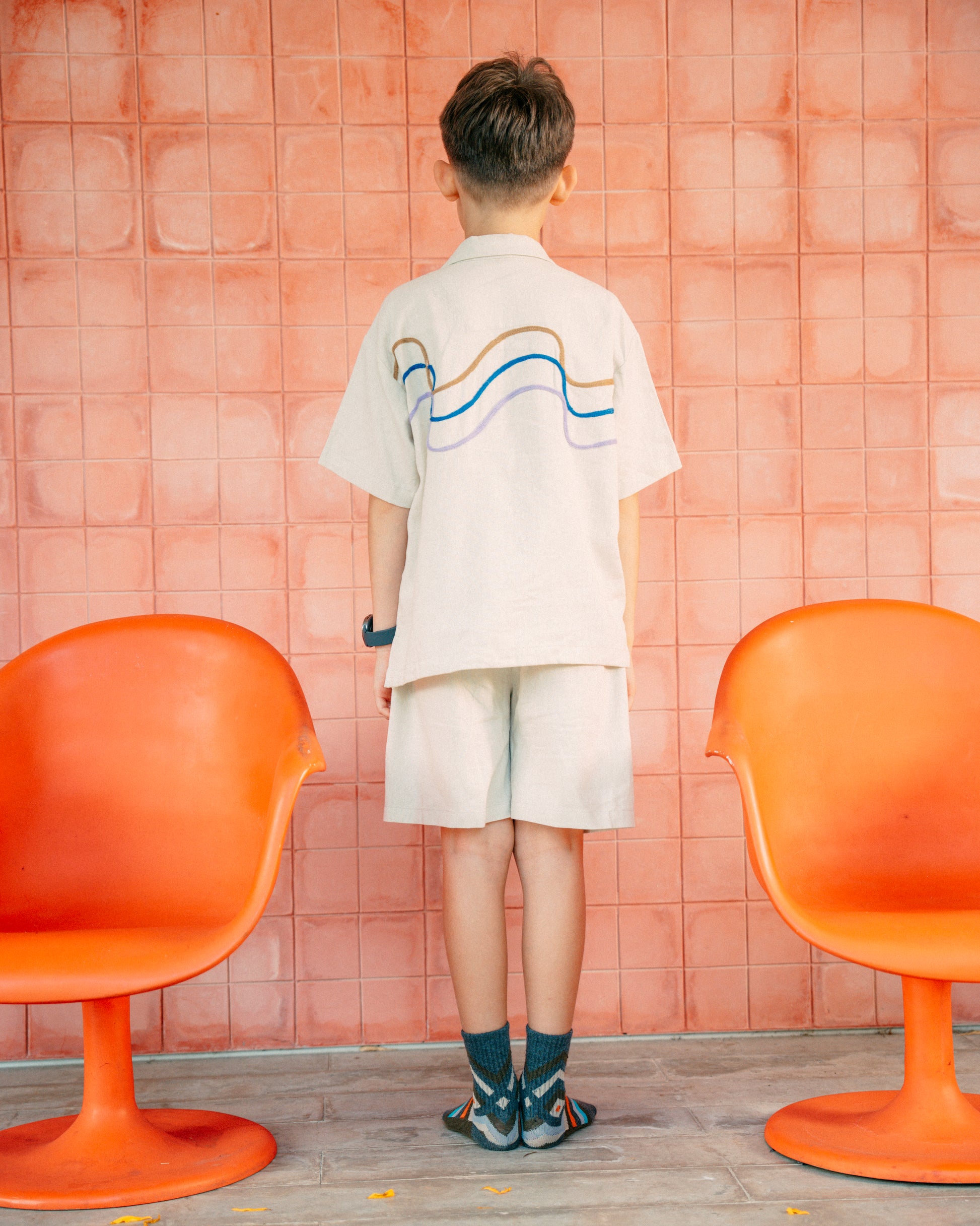 The Afternoon Fishing Set in Oatmeal