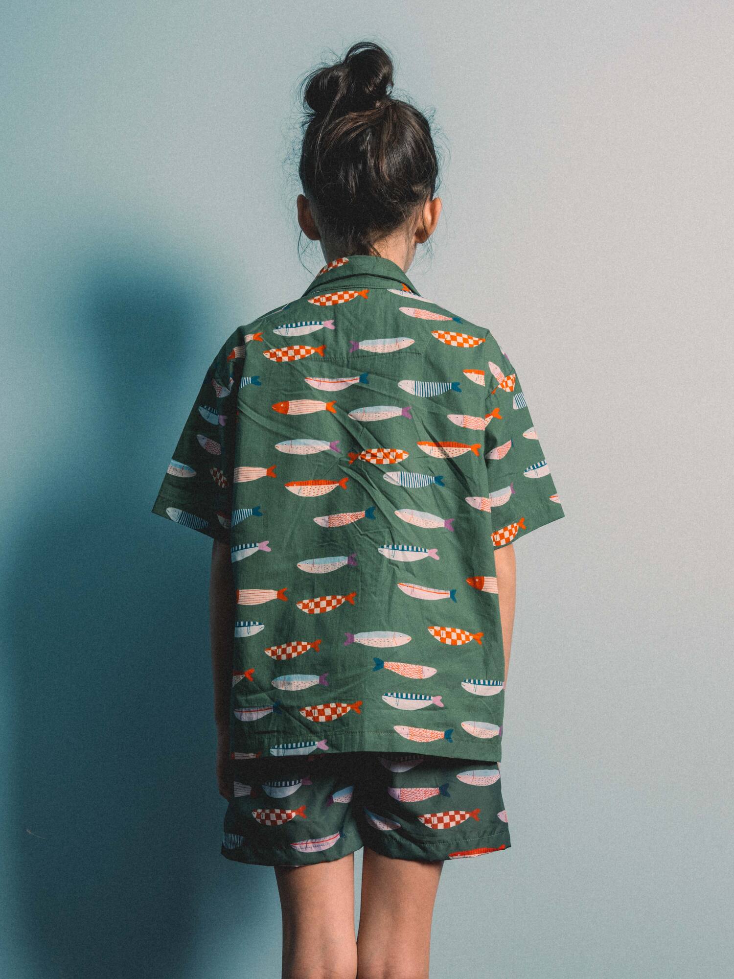 Playtime Wonder Shore-dine Shirt in Matcha