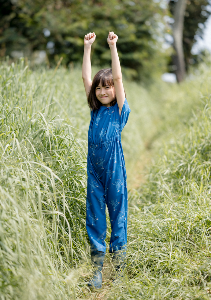 Doodleville Jumpsuit in Bleu