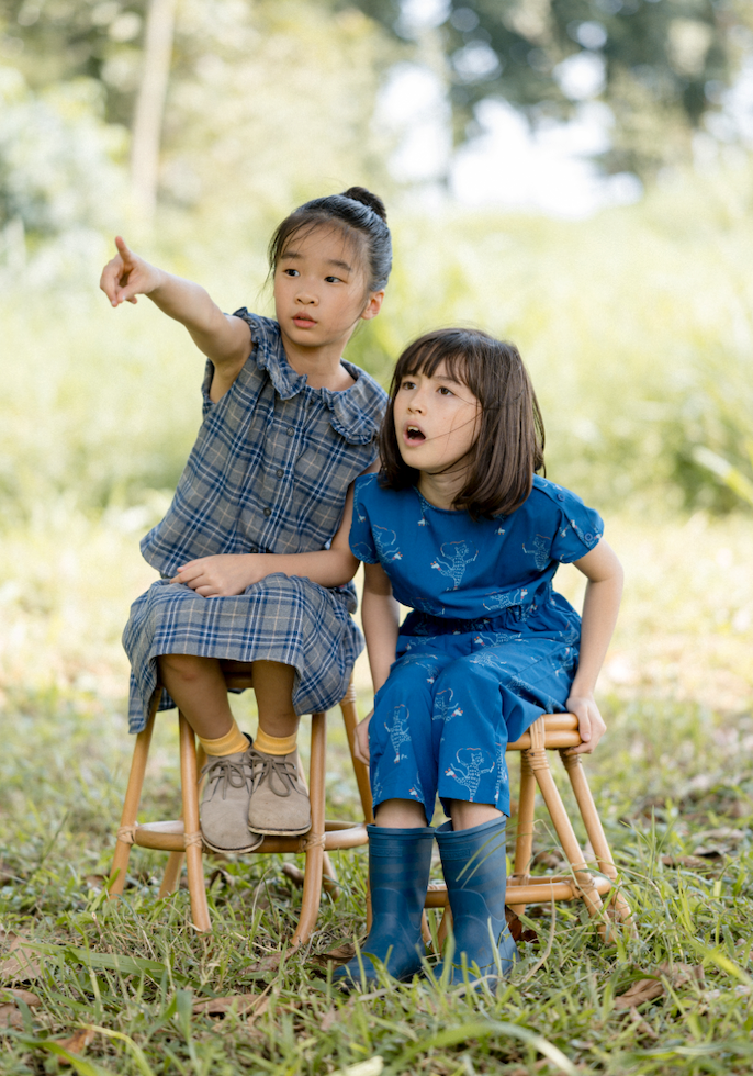 Doodleville Jumpsuit in Bleu