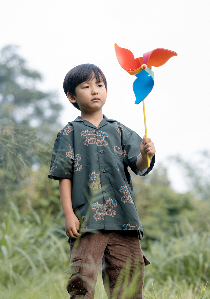 Doodleville Shirt in Green