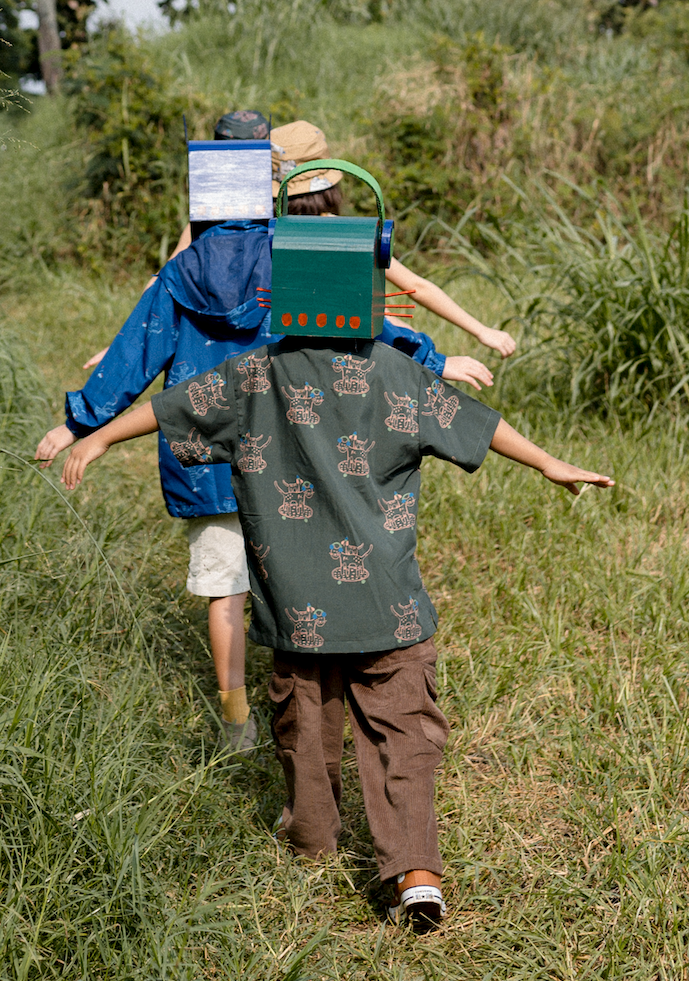 Doodleville Shirt in Green