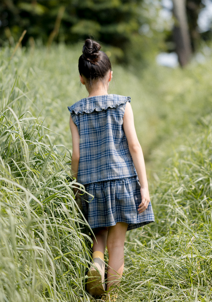 Plaidson Play Pair in Bluish Grey