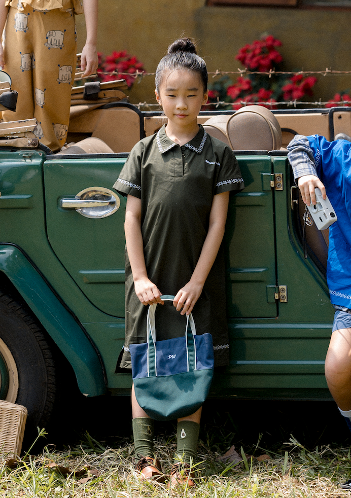 Palooza Mark Dress in Army