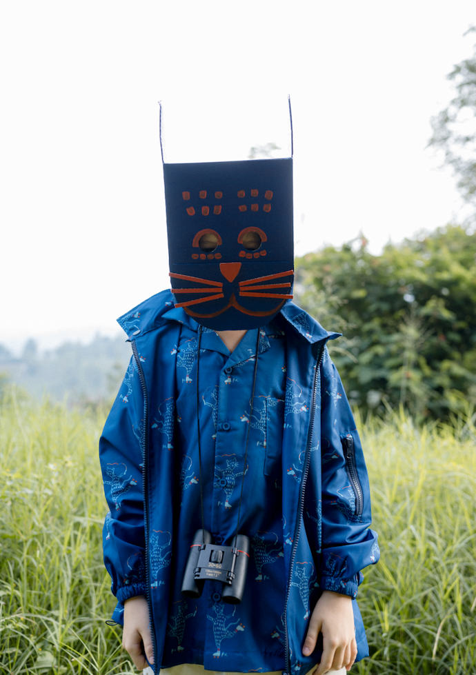 Doodleville Shirt in Bleu