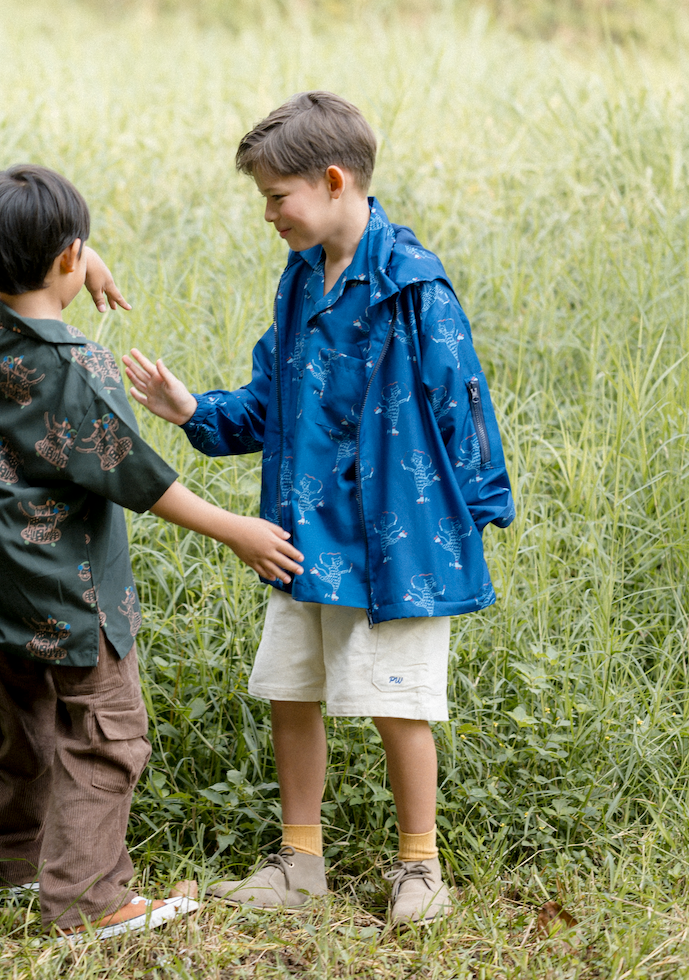 Doodleville Shirt in Bleu