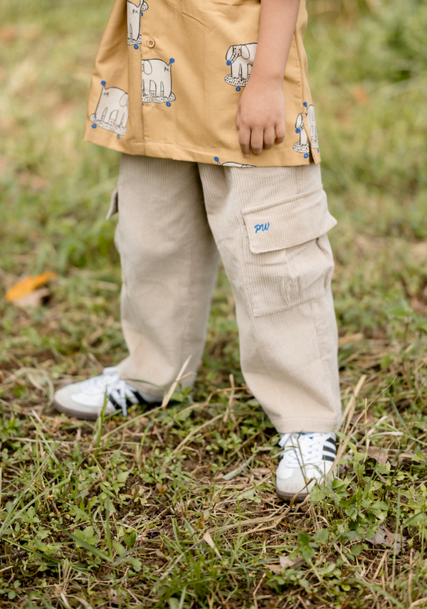 Rolling Ball Cargo Pants in Khaki