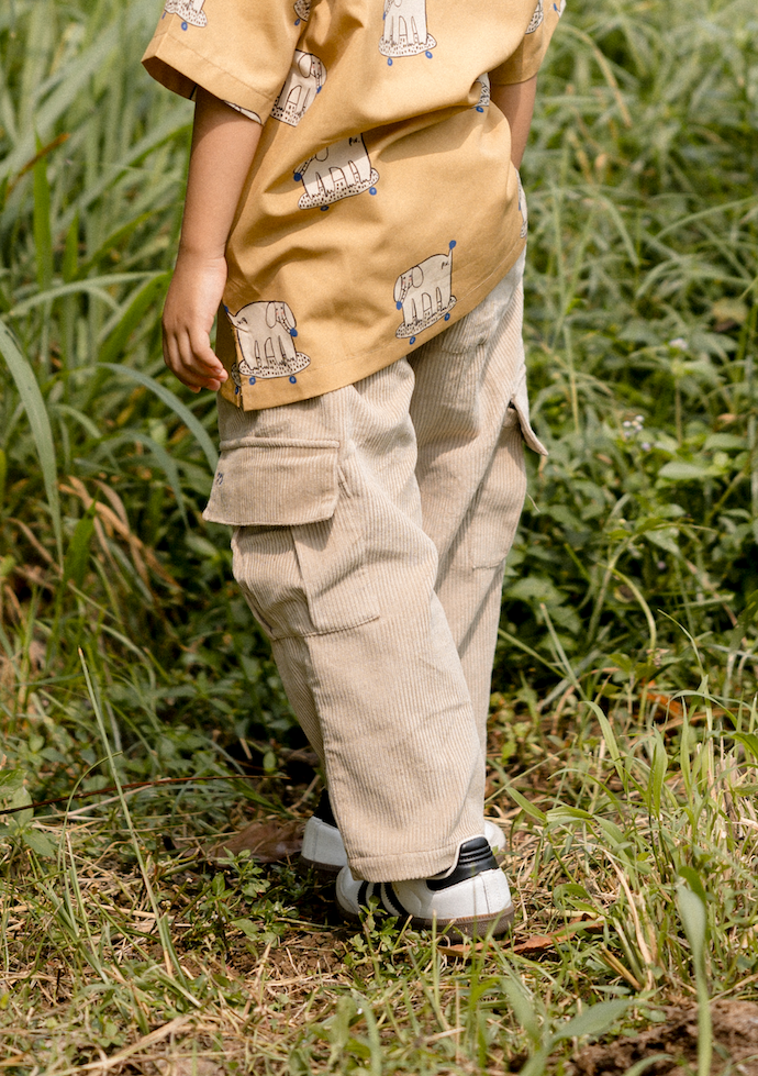 Rolling Ball Cargo Pants in Khaki