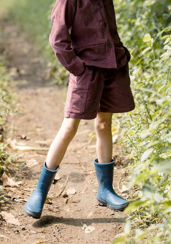 The Little One Shorts in Maroon