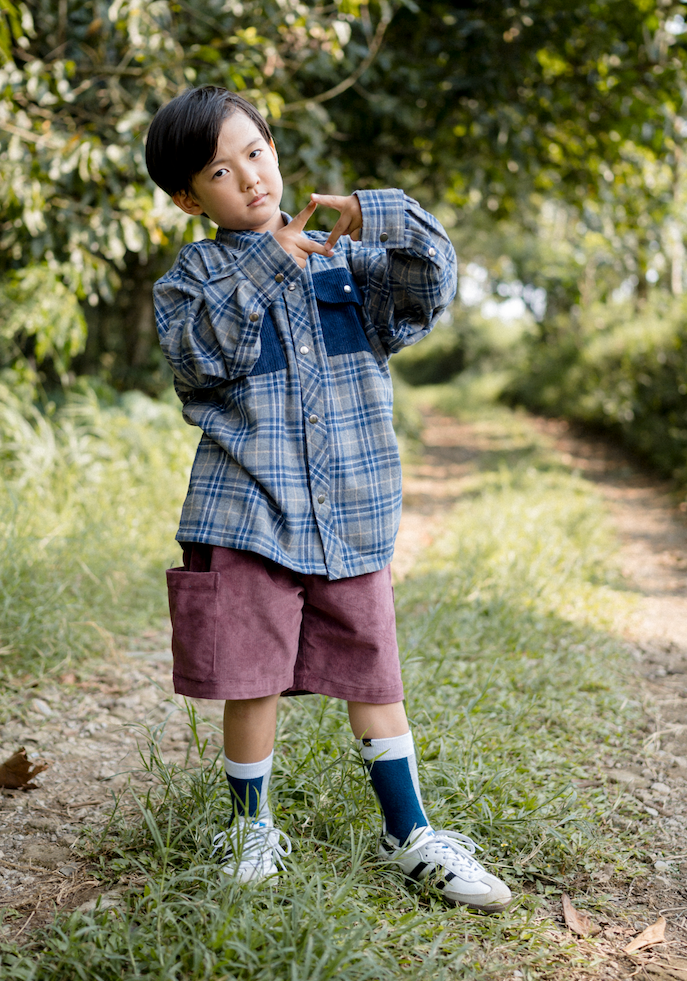 The Little One Shorts in Maroon