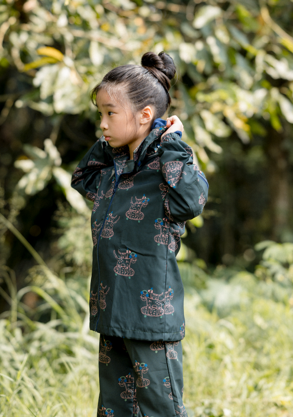 Doodleville Jacket in Green