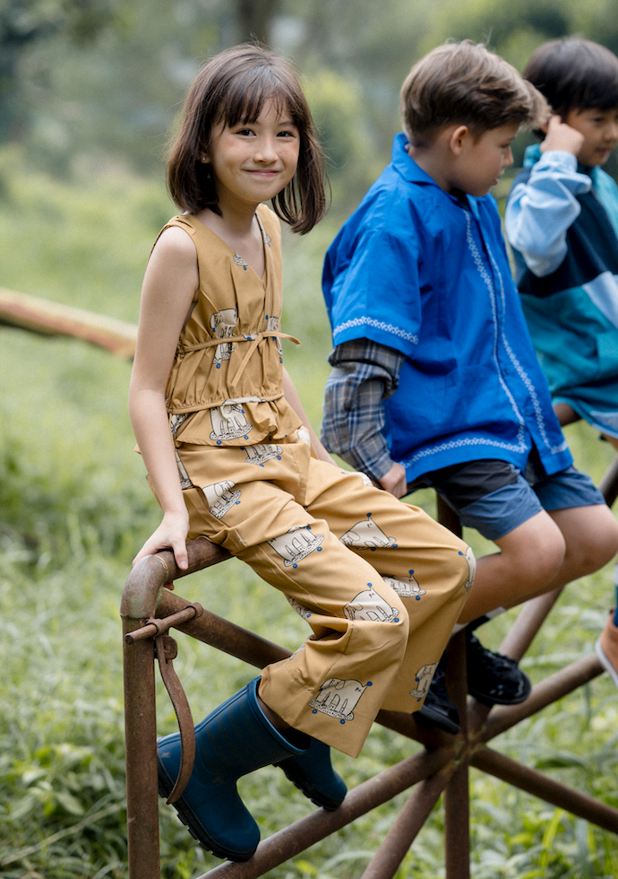 Doodleville Set for Girls in Mustard