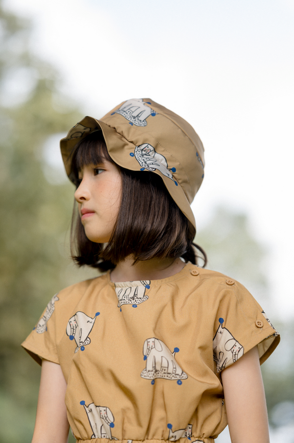 Doodleville Little Bucket Hat in Mustard