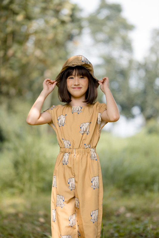 Doodleville Little Bucket Hat in Mustard