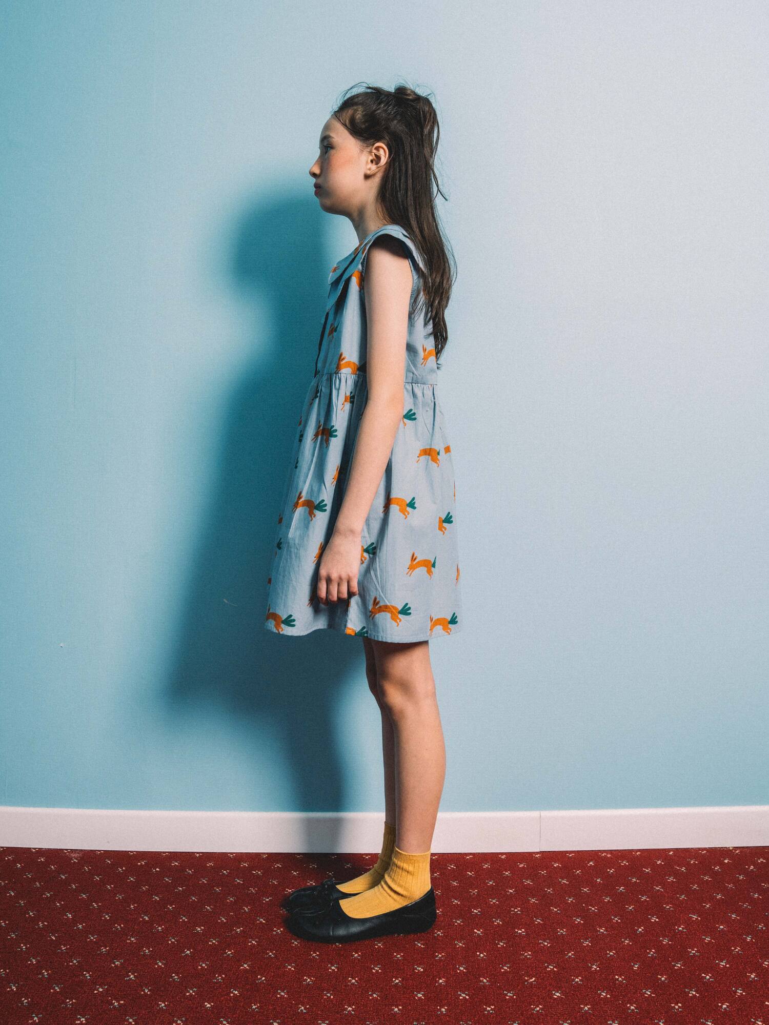 Playtime Wonder Double Collared Dress Sea Foam Blue Bun-chop