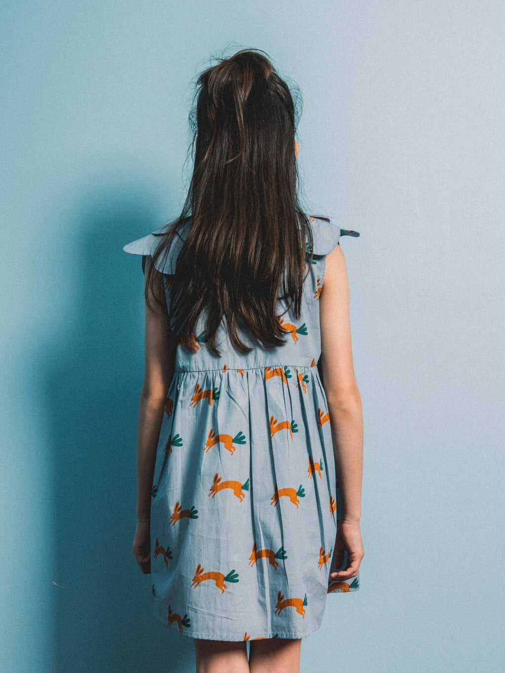 Playtime Wonder Double Collared Dress Sea Foam Blue Bun-chop