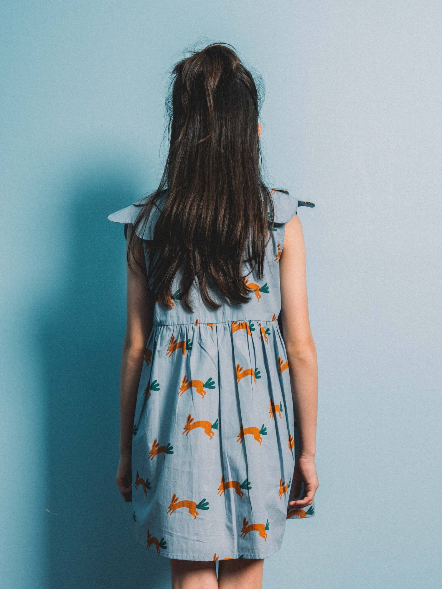 Playtime Wonder Double Collared Dress Sea Foam Blue Bun-chop