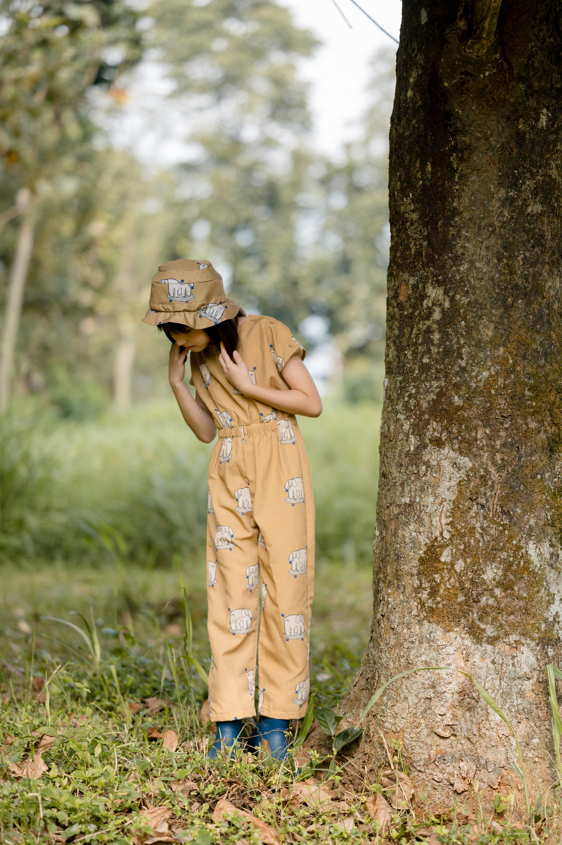 Doodleville Jumpsuit in Mustard